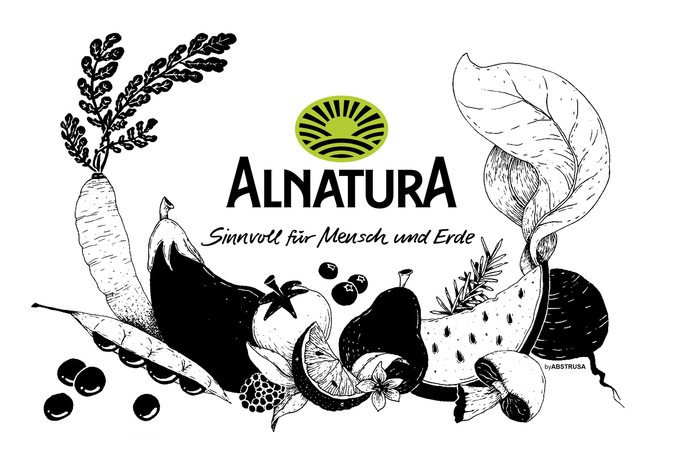 Abstrusas Alnatura Taschen Illustration