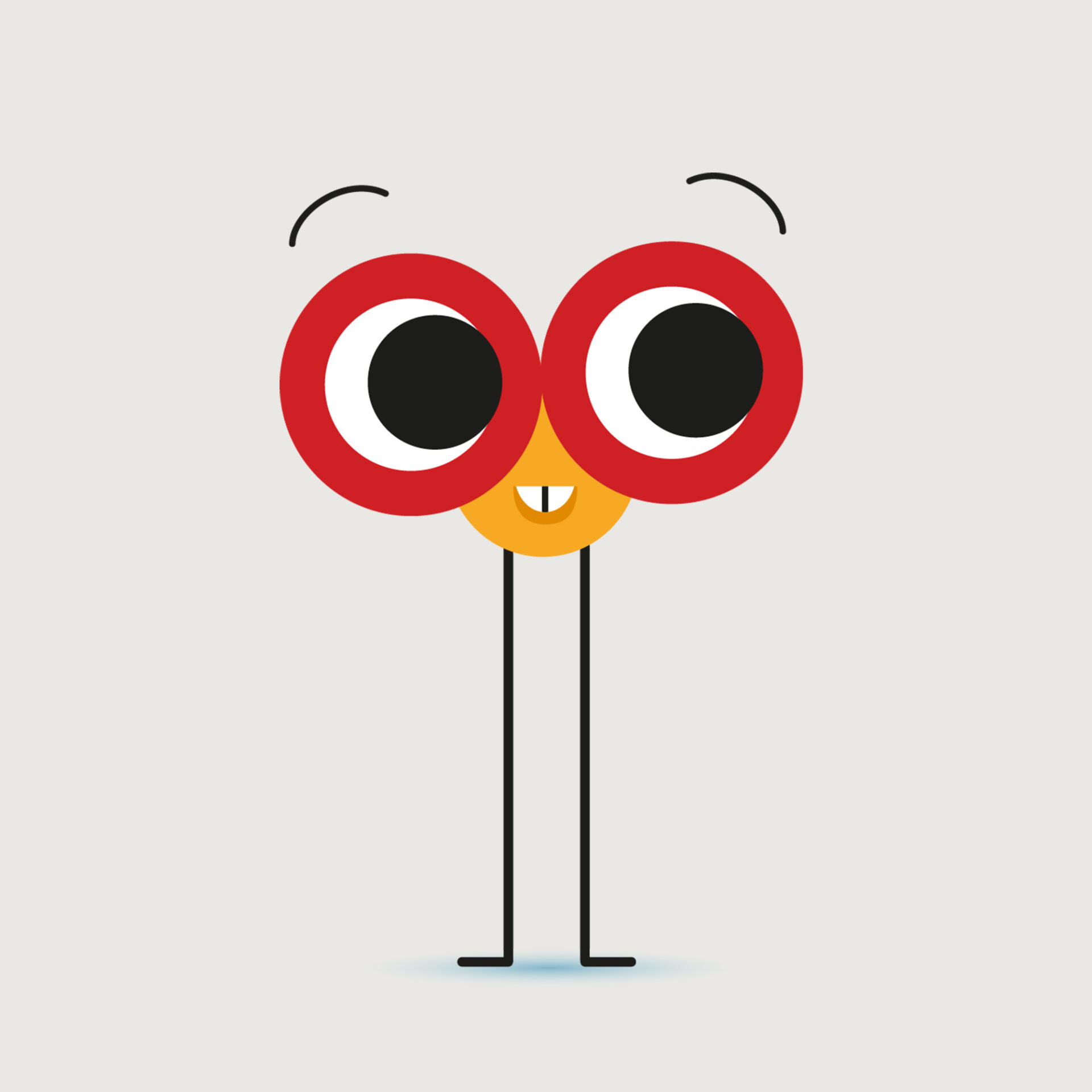 Abstrusas Gefuehlsmonster Illustration interessiert